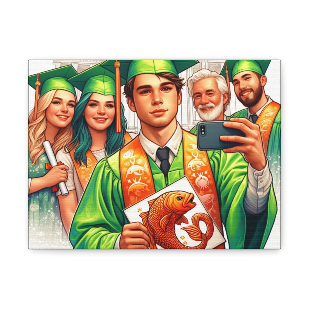 Graduation Canvas Print, Customizable Wall Art, Gift for Graduates, Celebration Decor, High School Graduation