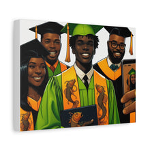 Load image into Gallery viewer, Graduation Canvas Print, Celebratory Artwork for Graduates, Stylish Home Decor, Gift for Graduates, Unique Wall Art
