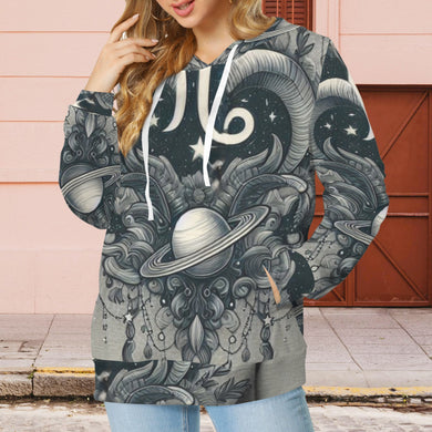 Designer (18) Capricorn Women's Drawstring Pocket Hoodie