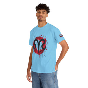 Bold Graphic Aries T-Shirt, Unisex Tee for Astrology Lovers, Unique Gift for Birthdays, Casual Wear, Statement Piece