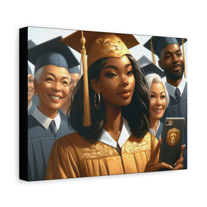 Graduation Canvas Art, Graduation Gift for Her, High School Graduation Decor, College Grad Wall Art, Inspirational Graduation Gift