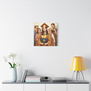 Graduation Canvas Print, Personalized Gift, Graduation Decor, Student Artwork, Wall Art for Celebrations