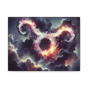 Cosmic Taurus Canvas Art, Zodiac Decor, Astrology Wall Hanging, Gift for Taurus, Home Decor, Space Art