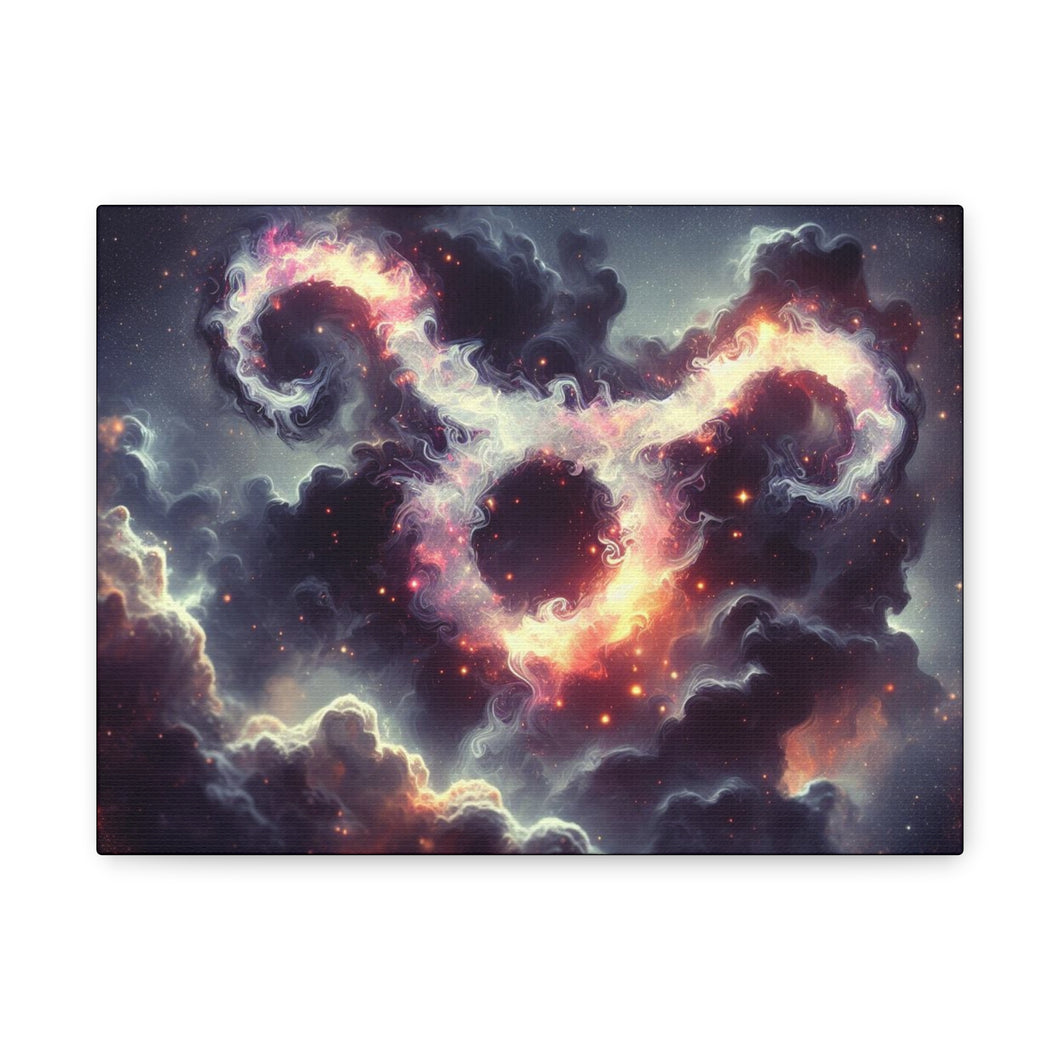 Cosmic Taurus Canvas Art, Zodiac Decor, Astrology Wall Hanging, Gift for Taurus, Home Decor, Space Art