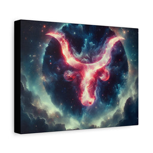 Astrological Taurus Canvas Print | Zodiac Wall Art, Home Decor, Gift for Astrology Lovers, Cosmic Decor, Unique Taurus Art