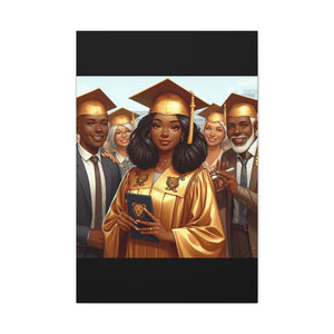 Graduation Canvas Print, Celebration Wall Art, Graduation Gift, Inspired Decor, Educational Achievement, Customizable Artwork