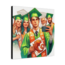 Load image into Gallery viewer, Graduation Canvas Print, Customizable Wall Art, Gift for Graduates, Celebration Decor, High School Graduation
