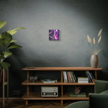 Load image into Gallery viewer, Purple Horror Mummy Canvas Art, Spooky Home Decor, Halloween Wall Art, Horror Movie Print, Gothic Wall Hanging

