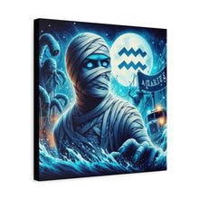 Load image into Gallery viewer, Mummy-Themed Canvas Art, Perfect for Halloween and Spooky Decor, Unique Home Wall Art, Great Gift for Horror Lovers, Halloween Decor
