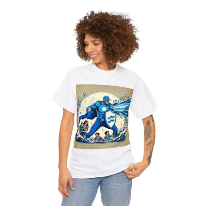 Aquarius Father's Day (2) Unisex Heavy Cotton Tee