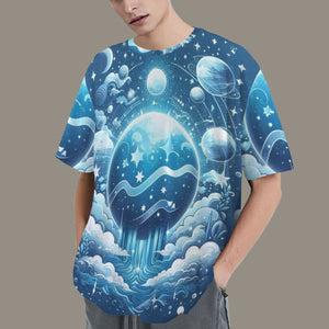 Aquarius Round Neck Loose T-Shirt