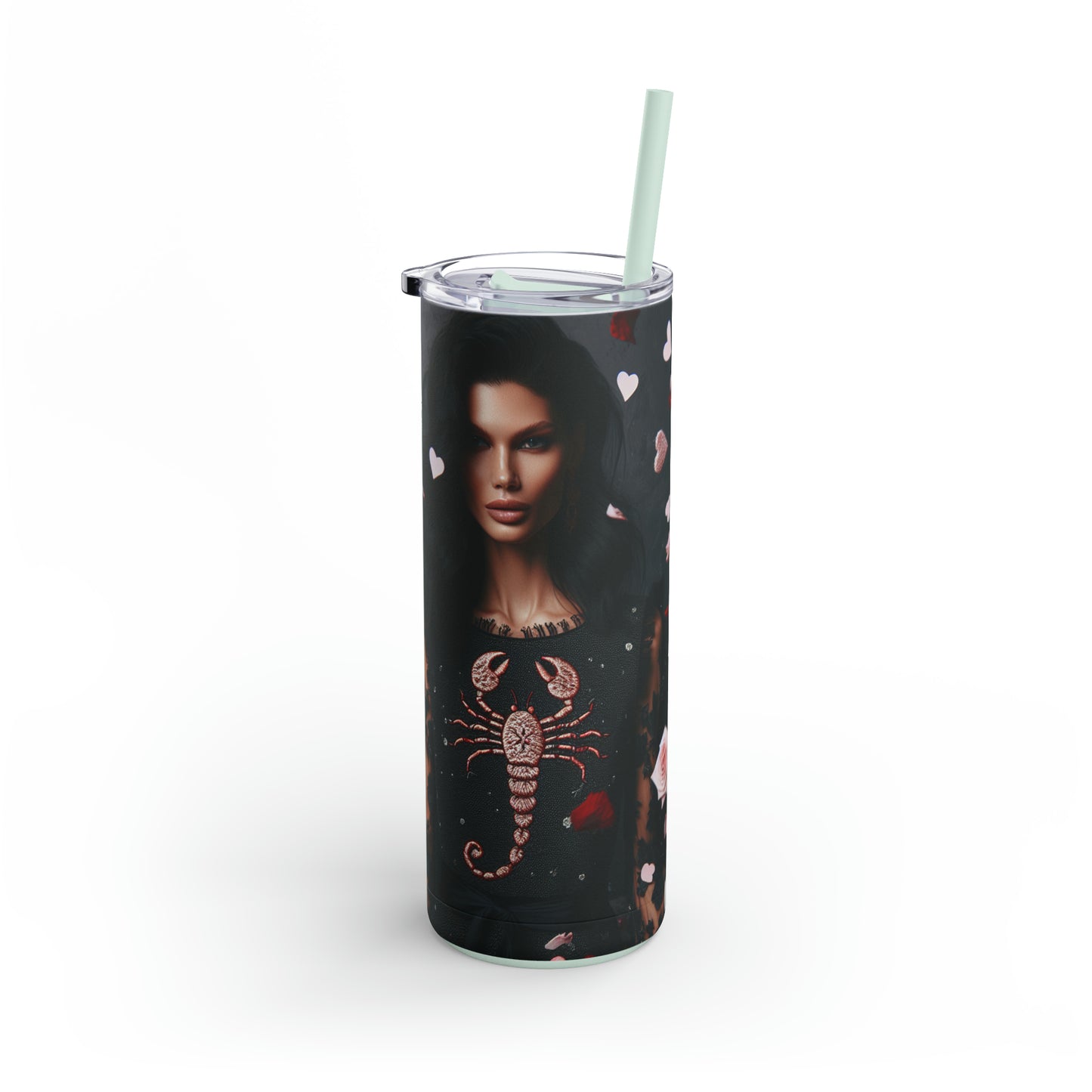 My Scorpio Valentine Maars Maker Skinny Matte Tumbler, 20oz