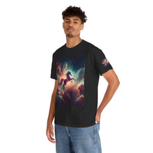 Load image into Gallery viewer, Sagittarius Galactic Unicorn Tee - Unisex Cotton T-Shirt for Cosmic Lovers, Fantasy Fans, Trendy Apparel, Astral War Merch, Gift for All Occasions
