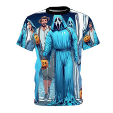 Load image into Gallery viewer, Aquarius Halloween (2) Unisex Cut &amp; Sew Tee (AOP)
