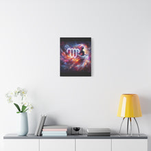 Load image into Gallery viewer, Cosmic Virgo Canvas Art, Zodiac Wall Decor, Astrology Gift for Her, Spiritual Home Decor, Artistic Virgo Print
