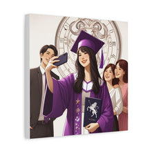 Load image into Gallery viewer, Graduation Canvas Art Print, Perfect Gift for Graduates, Wall Decor for Celebration, Home Office Decoration, Unique Graduation Gift
