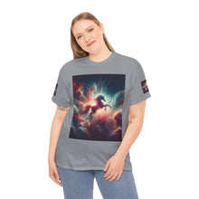 Load image into Gallery viewer, Sagittarius Galactic Unicorn Tee - Unisex Cotton T-Shirt for Cosmic Lovers, Fantasy Fans, Trendy Apparel, Astral War Merch, Gift for All Occasions
