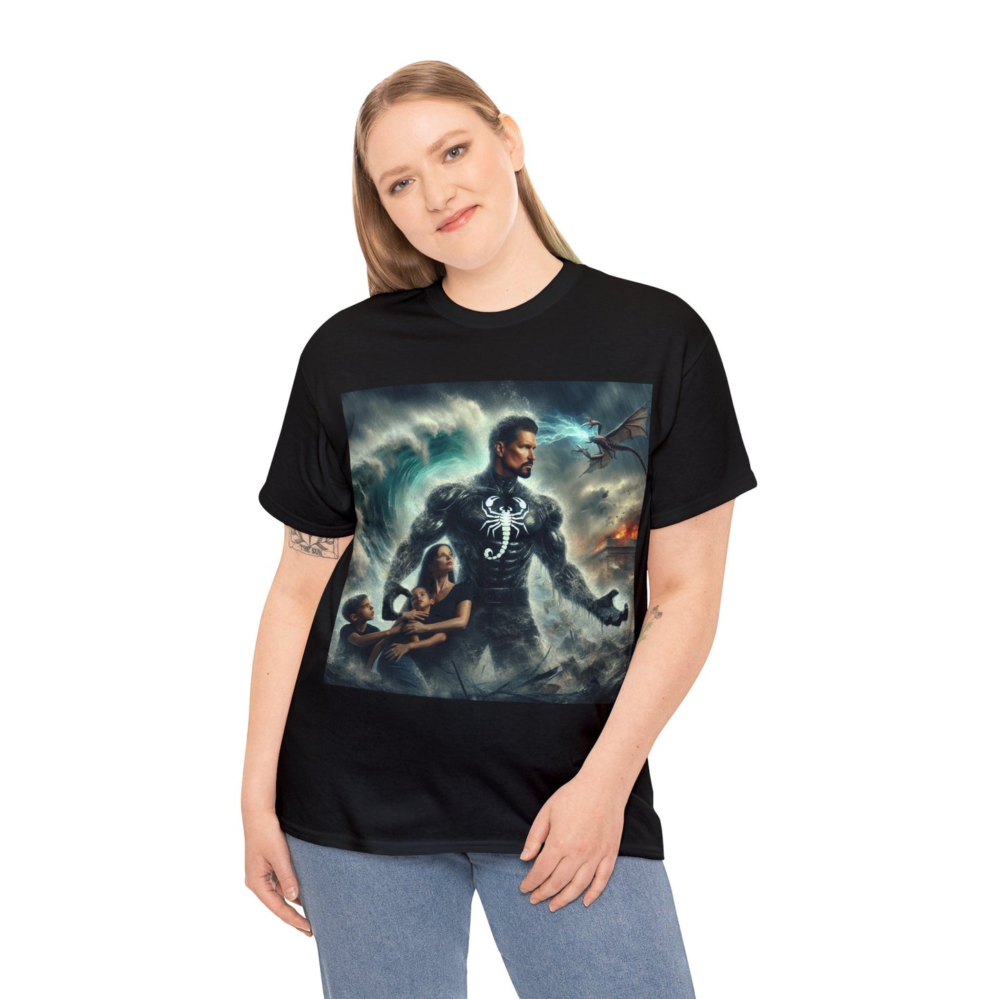 Scorpio Father's Day (2) Unisex Heavy Cotton Tee