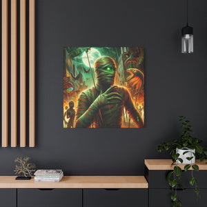 Canvas Print Halloween Pisces Mummy