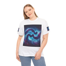 Load image into Gallery viewer, Aquarius Galaxy Themed Unisex Heavy Cotton Tee, Cosmic T-Shirt, Sci-Fi Apparel, Unique Space Graphic Tee, Gifts for Star Wars Lovers, Trendy [...]
