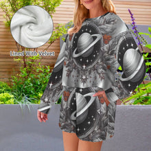 Load image into Gallery viewer, Design 228615761 Cancer  Long Sleeve Fleece Sweatshirt &amp; Drawstring Shorts Set
