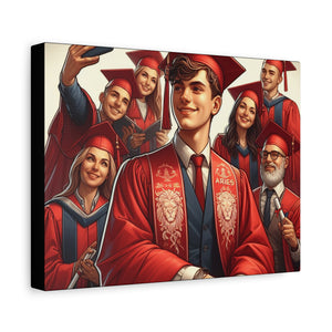 Personalized Graduation Canvas Print, Customizable College Art, Wall Decor for Graduates, Celebration Gift, Graduation Party Decor