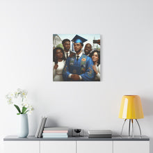 Load image into Gallery viewer, Graduation Celebration Canvas Wall Art, Personalized Gift, Home Décor, Graduation Keepsake, Unique Family Portrait
