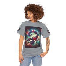 Load image into Gallery viewer, Cosmic Scorpion Tee | Unisex Heavy Cotton Tee | Astrowar Graphic Tees | Space Lover Apparel | Unique Astrology Shirt | Gift for Star [...]
