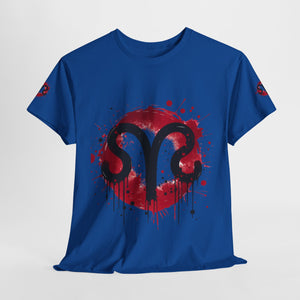 Bold Graphic Aries T-Shirt, Unisex Tee for Astrology Lovers, Unique Gift for Birthdays, Casual Wear, Statement Piece