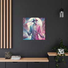 Load image into Gallery viewer, Canvas Print - Halloween Libra Mummy Astrology Design
