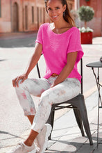 Load image into Gallery viewer, Red Clay Solid Loose Knit Short Dolman Sleeve Sweater
