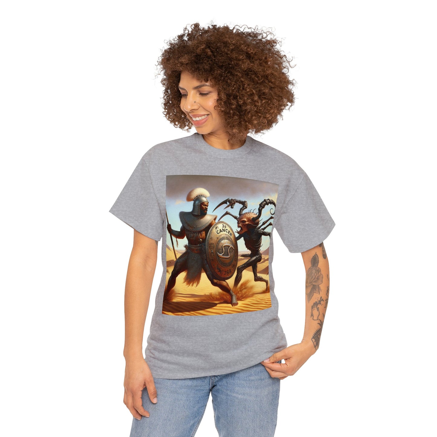 Cancer Zulu (3) Unisex Heavy Cotton Tee