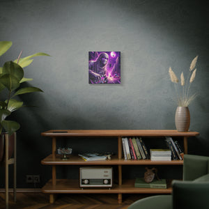 Purple Horror Mummy Canvas Art, Spooky Home Decor, Halloween Wall Art, Horror Movie Print, Gothic Wall Hanging