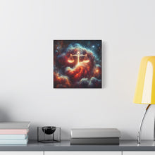 Load image into Gallery viewer, Cosmic Balance Canvas Wall Art - Celestial Decor, Zodiac Gift, Space Wall Art, Libra Astrology, Home Aesthetic

