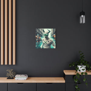 Canvas Print: Halloween Taurus Mummy