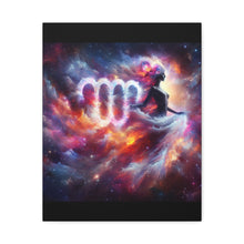 Load image into Gallery viewer, Cosmic Virgo Canvas Art, Zodiac Wall Decor, Astrology Gift for Her, Spiritual Home Decor, Artistic Virgo Print
