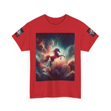 Load image into Gallery viewer, Sagittarius Galactic Unicorn Tee - Unisex Cotton T-Shirt for Cosmic Lovers, Fantasy Fans, Trendy Apparel, Astral War Merch, Gift for All Occasions

