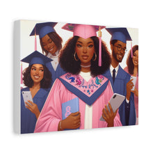 Load image into Gallery viewer, Graduation Wall Art Print, Personalized Canvas, Unique Gift for Grads, Academic Celebration Decor, Student Artwork, Matte Canvas
