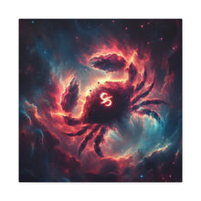Load image into Gallery viewer, Cosmic Crab Canvas Wall Art, Home Decor for Astrology Lovers, Celestial Crab Decor, Zodiacs, Unique Gift for Birthdays, Wall Hangings, [...]
