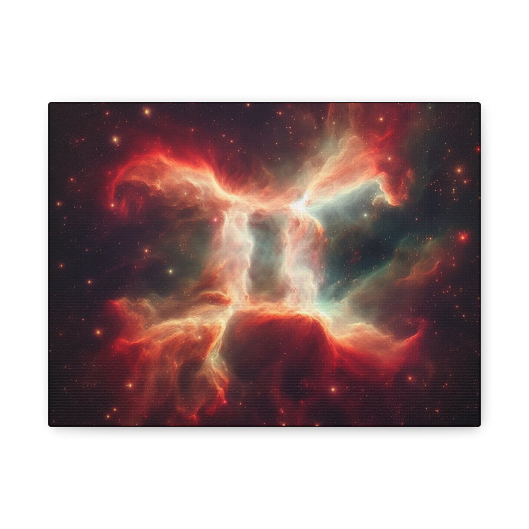 Celestial Canvas Wall Art, Starry Decor, Zodiac Home Accent, Gift for Astrology Lovers, Galaxy Art Print, Cosmic Wall Decor