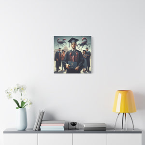 Graduation Canvas Art, Unique Artwork for Graduates, Funny Graduation Gift, Family Keepsake, Wall Decor