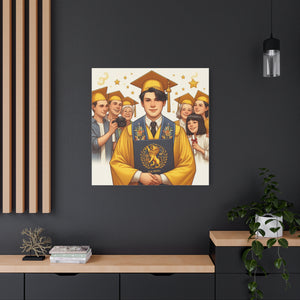 Graduation Canvas Art, Wall Décor, Gift for Grads, Celebration Artwork, Inspirational Home Decor