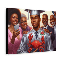Load image into Gallery viewer, Graduation Celebration Canvas Art, Family Portrait, Graduation Gift, Wall Decor, Home Decoration, College Graduation

