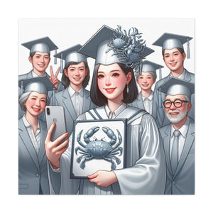 Graduation Canvas Art, Celebratory Wall Decor, Gift for Grads, Personalized Graduation Art, Unique Grad Gift