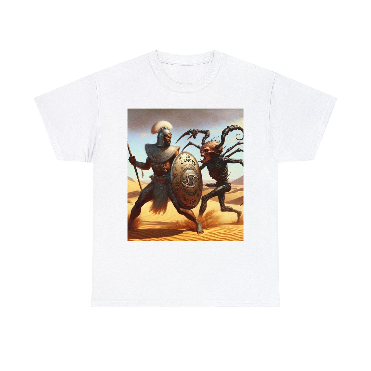 Cancer Zulu (3) Unisex Heavy Cotton Tee