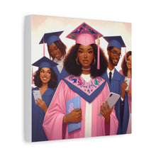 Load image into Gallery viewer, Graduation Wall Art Print, Personalized Canvas, Unique Gift for Grads, Academic Celebration Decor, Student Artwork, Matte Canvas
