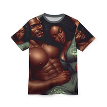 Load image into Gallery viewer, Romantic Capricorn Couple Graphic Tee - Unisex Cut &amp; Sew T-Shirt for Love Enthusiasts
