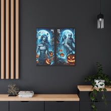 Load image into Gallery viewer, Aquarius Halloween Canvas Wall Art, Spooky Decor, Unique Gift, Home Decoration, Witch Theme Art, Perfect for Fall, Mysterious Vibe
