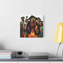 Load image into Gallery viewer, Graduation Celebration Canvas Print, Modern Art for Graduates, Unique Gift for Student, Home Decor, Thoughtful Graduation Gift
