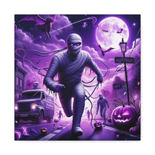 Load image into Gallery viewer, Canvas Wall Art - Halloween Sagittarius Mummy Astrology
